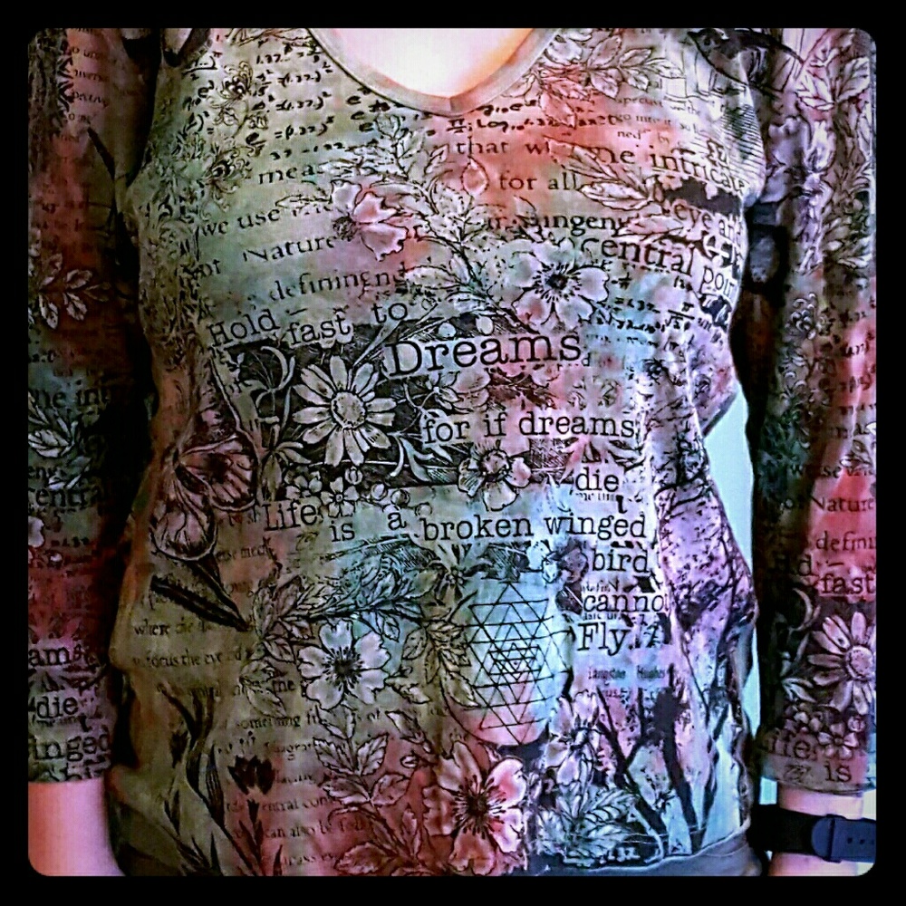 Glima vintage inspirational garden theme shirt